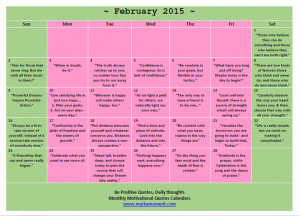 ... thoughts calendar 2015 february motivational thoughts calendar