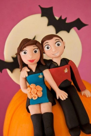 Star Trek Halloween Wedding Cake