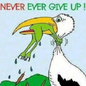 We must never give up hope when all seems hopeless!