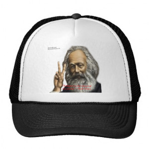 Karl Marx Religion/Opiate Wisdom Quote Trucker Hat