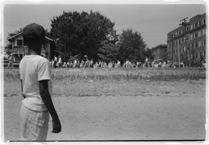 Little Rock Nine, Mob Marching From Capitol to School, 1959, John ...