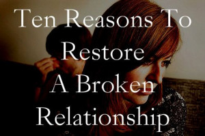 of repair, almost beyond hope and at times, seemingly irreconcilable ...