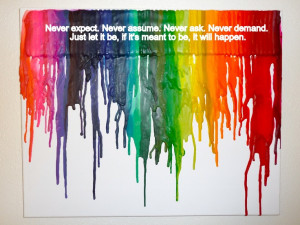Crayon Art and Quotes