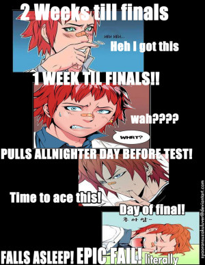 What We All Know What Really Happens On Finals by Syaoran-SuzakuLuver