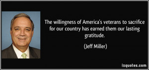 The willingness of America's veterans to sacrifice for our country has ...