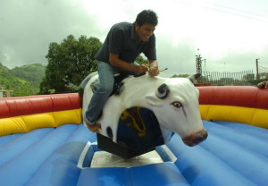 Mechanical Bull Ride in Coorg