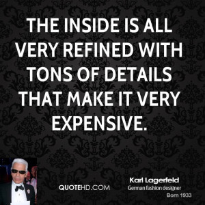 The inside is all very refined with tons of details that make it very ...