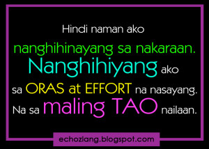 Tagalog Quotes Oras SA Mahal