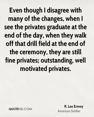 Lee Ermey Graduation Quotes