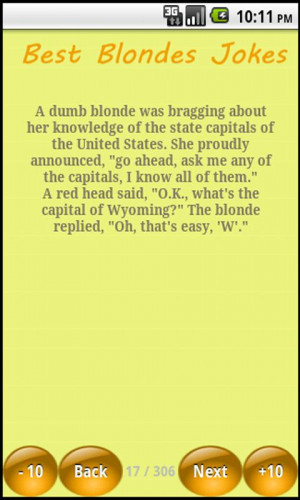 Best Blonde Jokes Screenshot