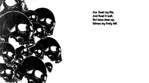 Dark - Skull Dead Poem Skulls Wallpaper