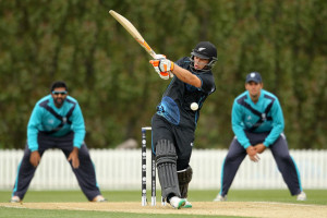 Tom Latham Tom Latham of New Zealand XI bats during the tour match