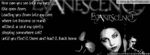 evanescence-bring me to life Profile Facebook Covers