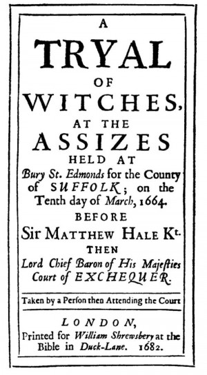 Description Bury Witch Trial report 1664.jpg