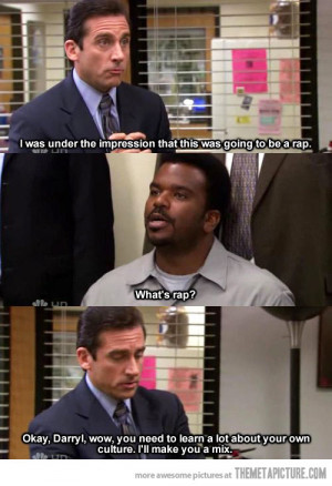 Funny photos funny Michael Scott Darryl The Office