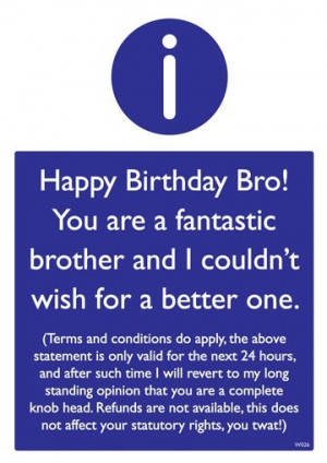 funny birthday quotes for brother funny birthday quotes for brother ...