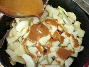 Caramel Apple Crisp Skillet