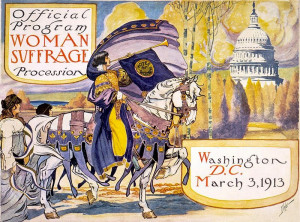 Cover to a program of the Woman Suffrage Parade of 1913