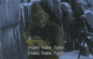 christmas, georgia horsley, gif, grinch, hate, jim carey, movie, text