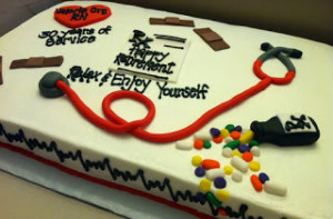 Retirement Cake for a sweet Nurse