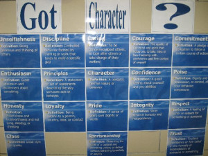 ... character traits and also let the students see other character traits