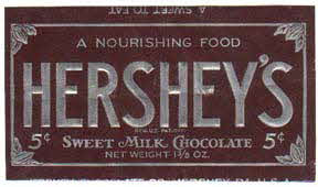 HERSHEY CHOCOLATE BAR