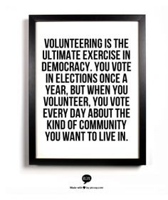 Volunteering truths More