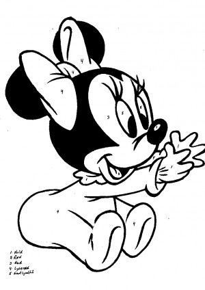 Baby Disney Characters Coloring Pages Coloring to print Famous