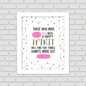 Move Forward LDS Quote // Wall Art // Instant Download