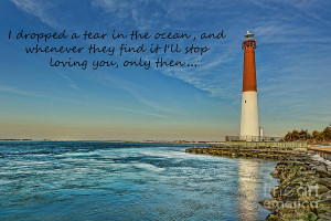 Barnegat Lighthouse Inspirational Quote Photograph