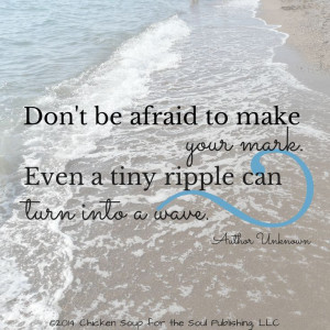 ... ripple can turn into a wave.