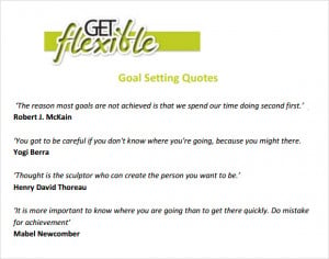 Sample Goal Setting Templates to Download