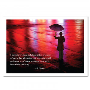 Bit of Magic New Years Card -J.B. Priestley quote