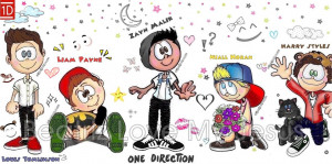 One Direction Pretty Drawing-Desenho by BeatrizLoveMyJesus