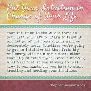 Putting your intuition in charge isn’t always easy.