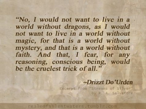 Drizzt from R.A. Salvatore More