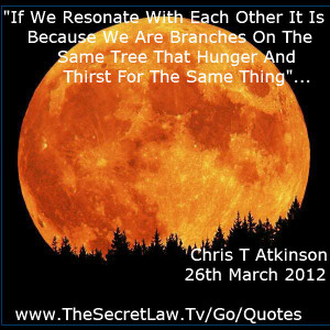 If We Resonate With Each Other Inspirational Quote by Chris T Atkinson