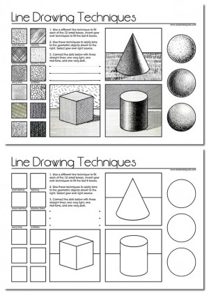 Practice Sheet, gaining Knowledge and Understanding of Drawing ...