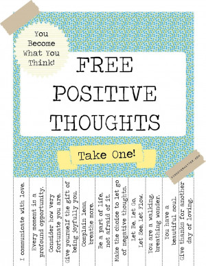 ... and download the full sized version of the positive thoughts printable