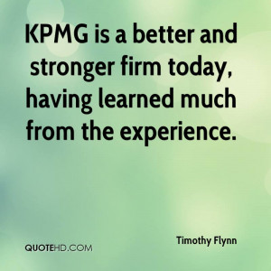 KPMG Is A Better And Stronger Firm Today, Having Learned Much From The ...