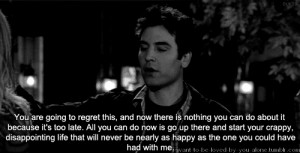 regrets #black and white #ted mosby #sad #love #i love you #how i met ...