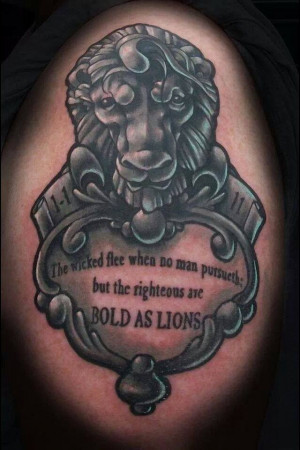 Law enforcement tattoo idea. Maybe a different lion though