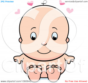 Clipart-Cute-Baby-Sitting-Naked-Royalty-Free-Vector-Illustration ...