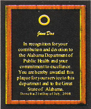 retirement plaque wording suggestions plaque wording alpha awards ...