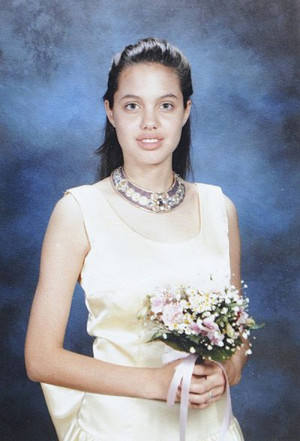 Angelina Jolie in high school