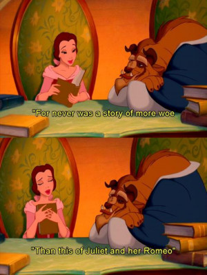 Belle of Beauty And The Beast reading Romeo And Juliet by William ...
