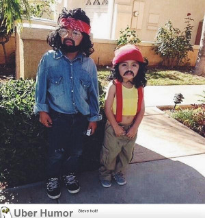 My friend’s daughters last Halloween as Cheech and Chong