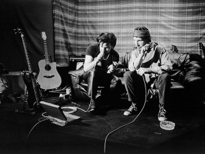 MRU2003 Bono and The Edge in the Recording Studio, Archival Canvas and ...