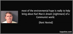 ... Karl Marx's dream (nightmare) of a Communist world. - Kent Hovind