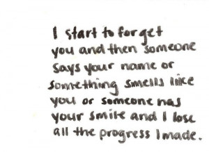 start forget you but I fail when someone remind me about you